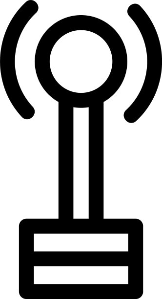 天线图标或标志孤立标志符号图片下载