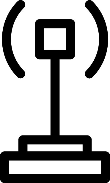 天线图标或标志孤立标志符号图片下载