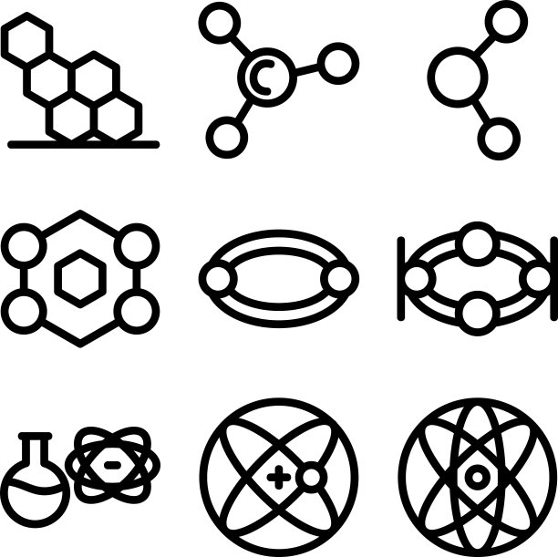 原子图标或标志孤立符号符号图片下载