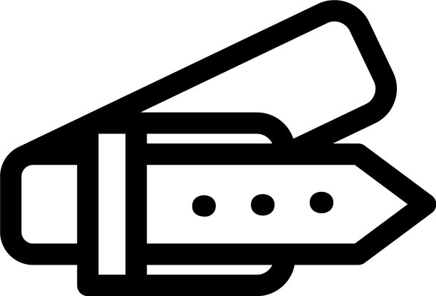 皮带图标或标志孤立标志符号图片下载