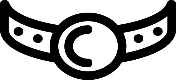 皮带图标或标志孤立标志符号图片下载