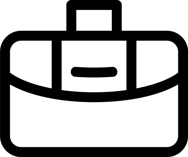 公文包图标或标志孤立标志符号图片下载