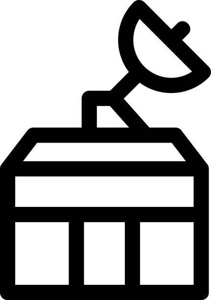 广播图标或标志孤立标志符号图片下载
