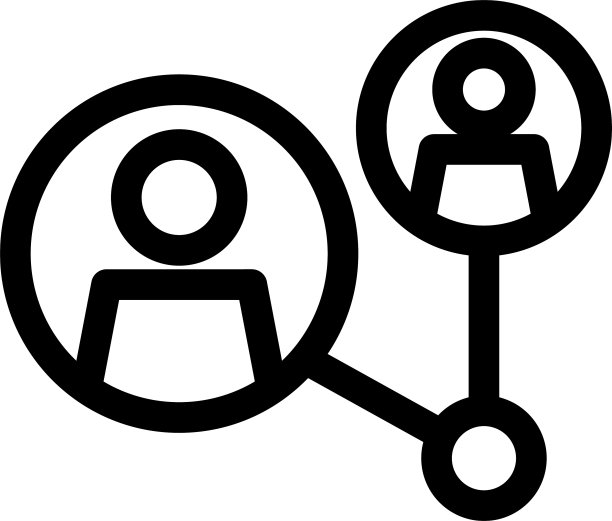 业务联系图标或标志孤立标志图片下载