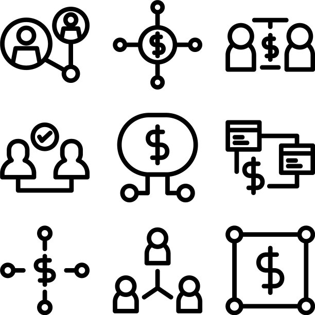 业务联系图标或标志孤立标志图片下载