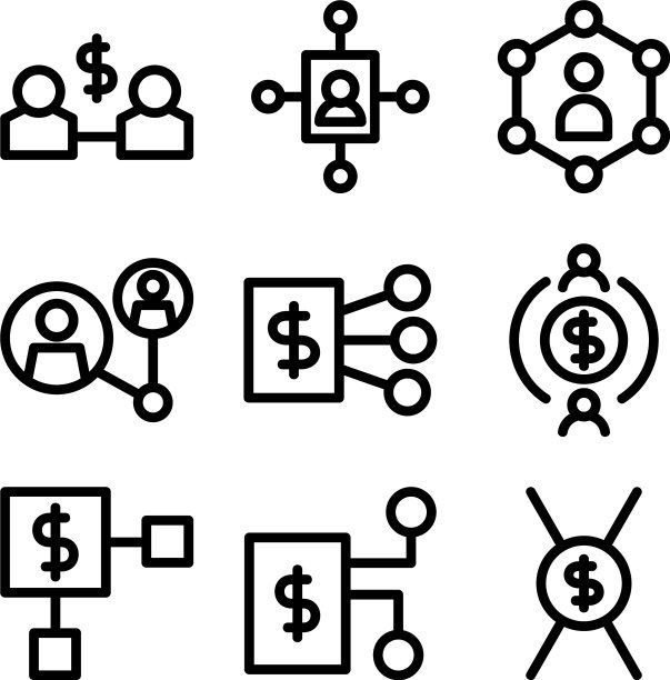 业务联系图标或标志孤立标志图片下载