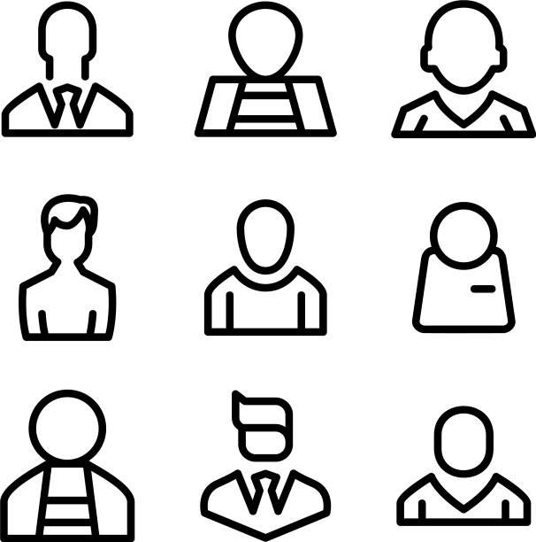 商人图标或标志孤立标志符号图片下载