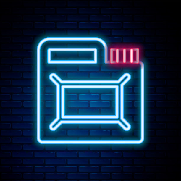 发光的氖线筒为电机机油图片下载