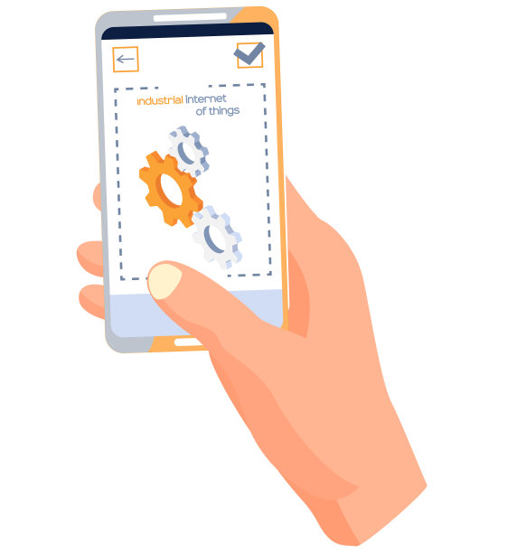 手机屏幕上的工业互联网事物应用图片下载