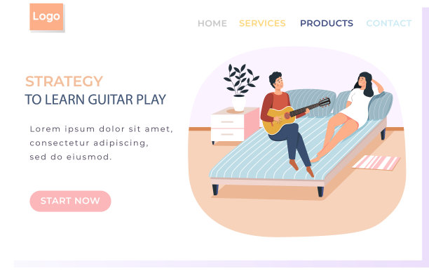 网站上有个学弹吉他的家伙图片下载