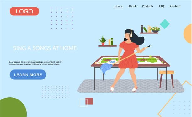 音乐家想象吉他在背景板上图片下载
