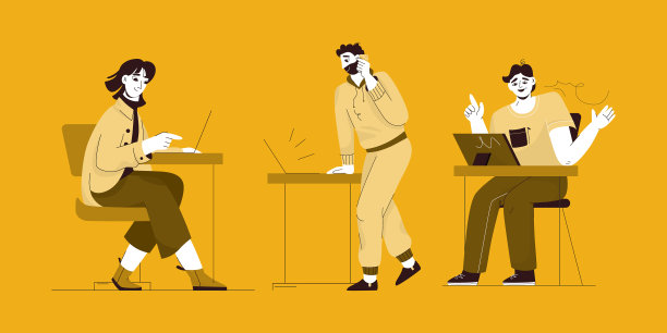 使用笔记本电脑工作的自由职业者或雇员图片下载