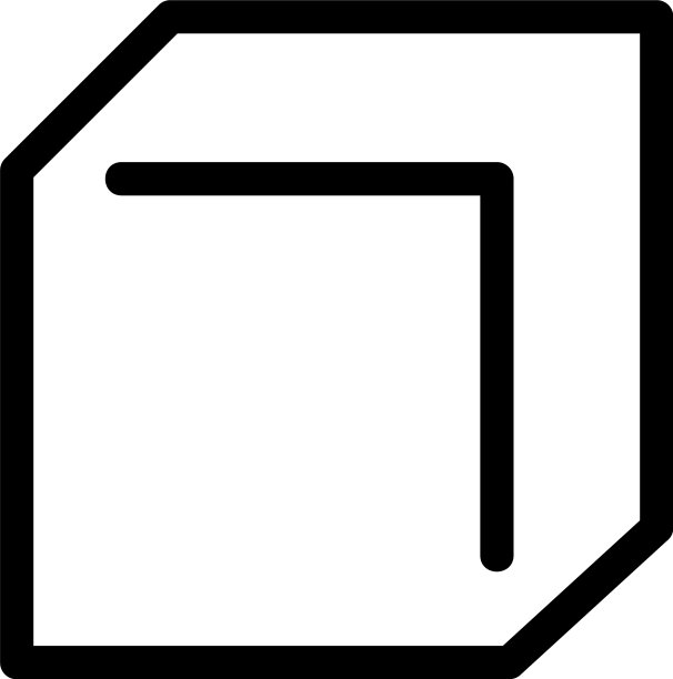 立方体图标或标志孤立符号符号图片下载