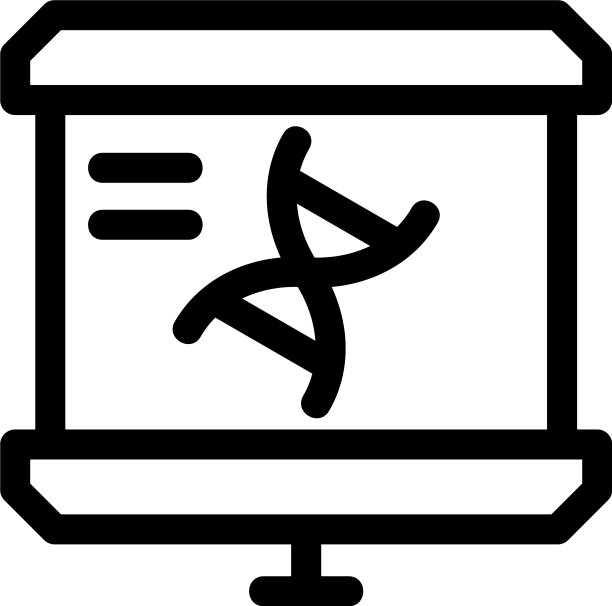 DNA螺旋标志或标志孤立标志符号图片下载