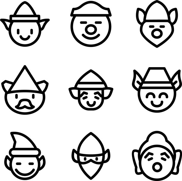 矮人图标或标志孤立符号符号图片下载