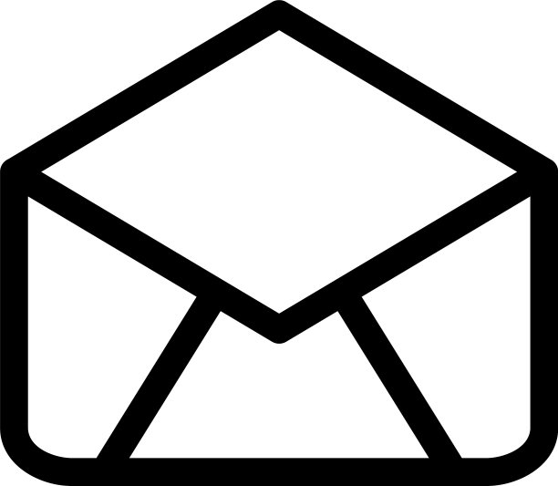信封打开图标或标志孤立标志符号图片下载