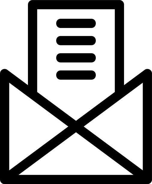 信封打开图标或标志孤立标志符号图片下载