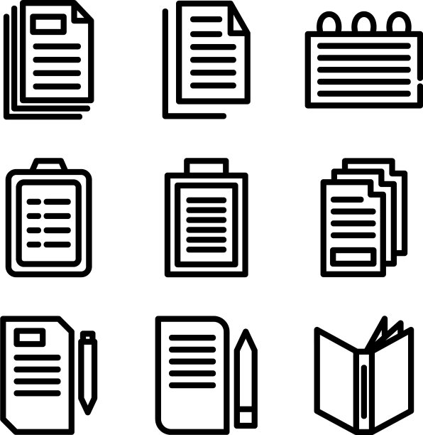 文章图标或标志孤立的标志符号图片下载