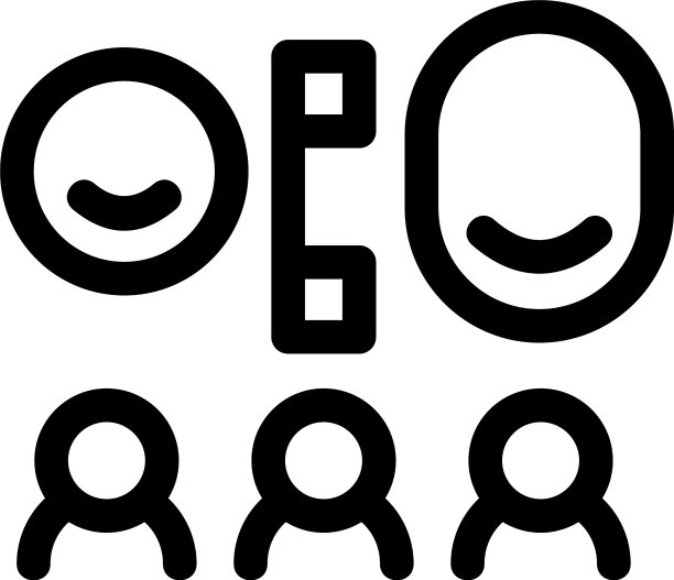 群组电话图标或标志孤立标志符号图片下载