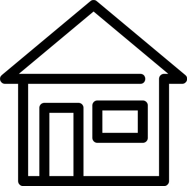 房屋标志或标志孤立标志符号图片下载