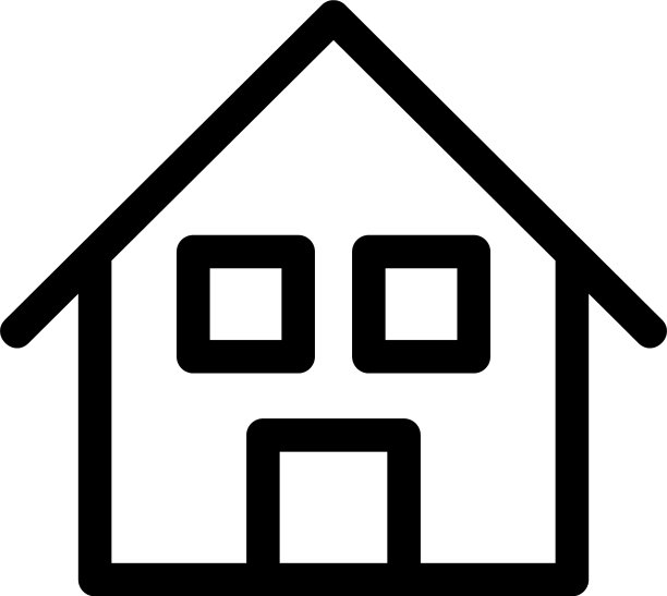 房屋标志或标志孤立标志符号图片下载