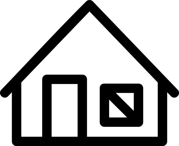 房屋标志或标志孤立标志符号图片下载