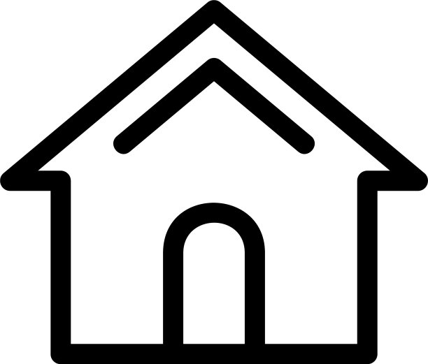 房屋标志或标志孤立标志符号图片下载