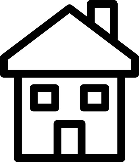 房屋标志或标志孤立标志符号图片下载