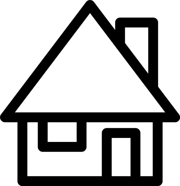 房屋标志或标志孤立标志符号图片下载