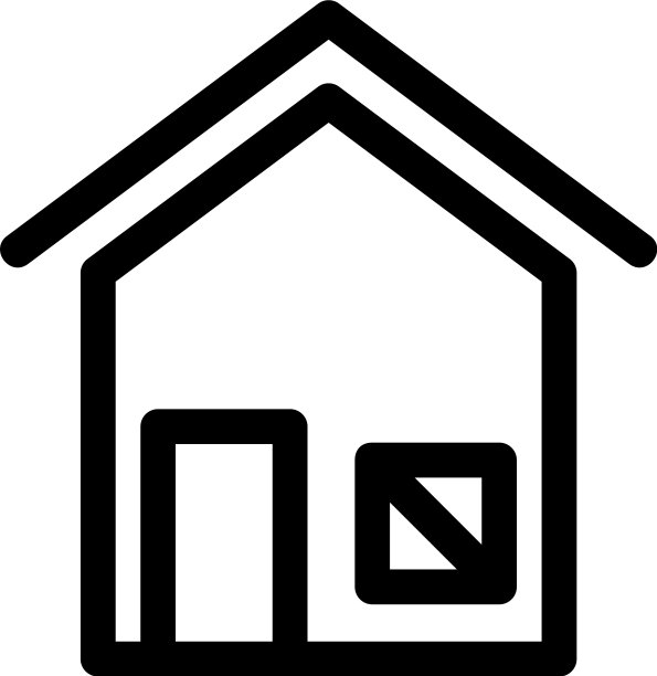 房屋标志或标志孤立标志符号图片下载