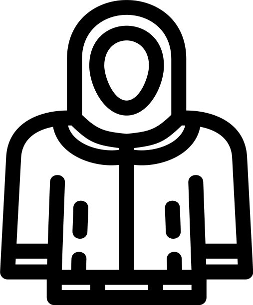 夹克图标或标志孤立标志符号图片下载