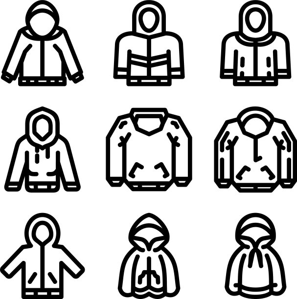 夹克图标或标志孤立标志符号图片下载