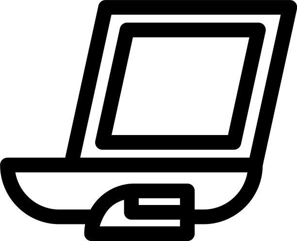 笔记本电脑图标或标志孤立符号符号图片下载