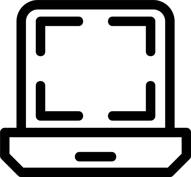 笔记本电脑图标或标志孤立符号符号图片下载