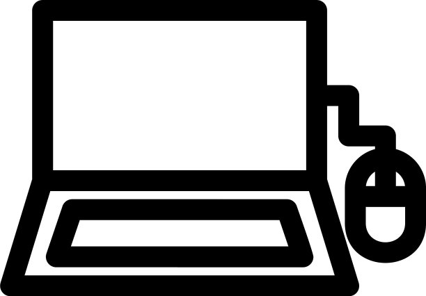 笔记本电脑图标或标志孤立符号符号图片下载