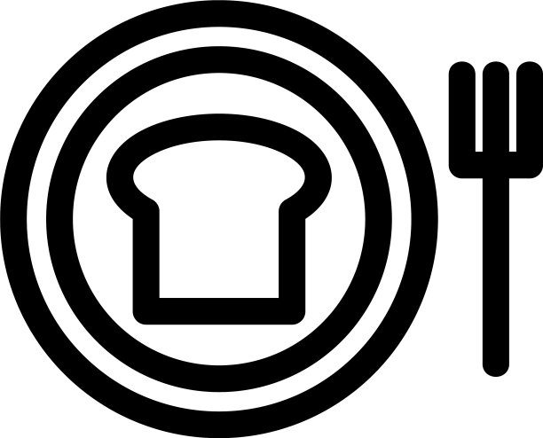 午餐图标或标志孤立标志符号图片下载