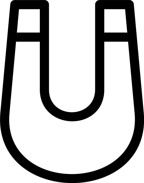 磁铁图标或标志孤立标志符号图片下载