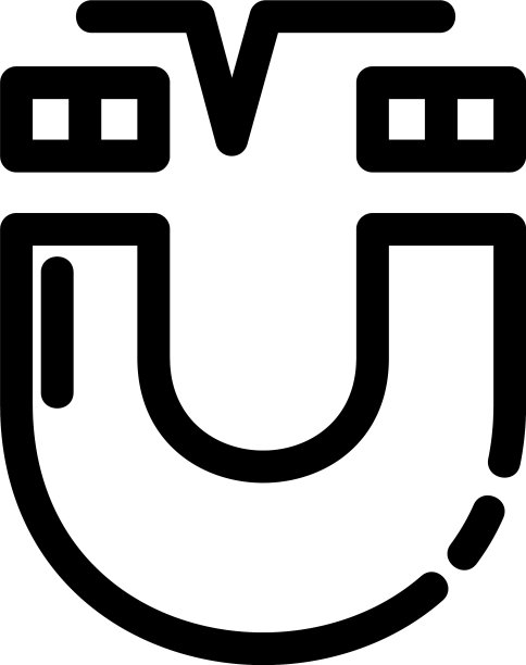 磁铁图标或标志孤立标志符号图片下载