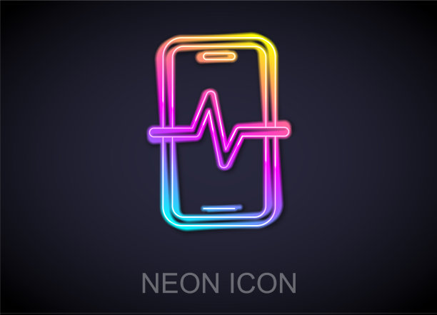 霓虹灯线手机维修服务图标图片下载