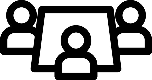 会议图标或标志孤立标志符号图片下载