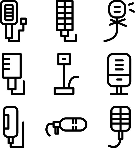 麦克风图标或标志孤立符号符号图片下载