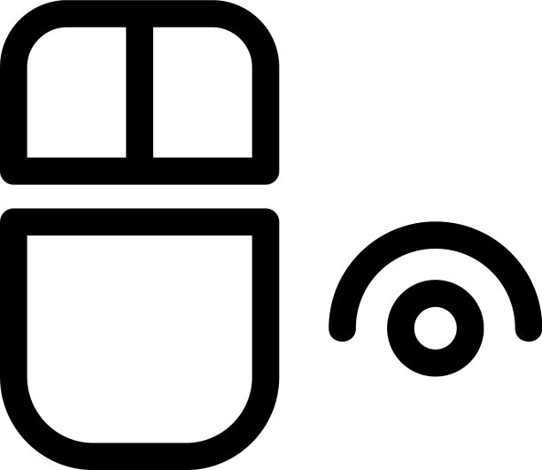 鼠标无线图标或标志孤立符号符号图片下载