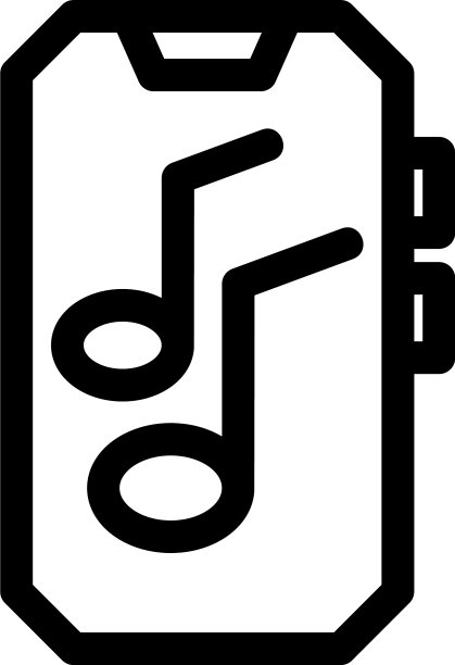 音乐图标或标志孤立符号符号图片下载