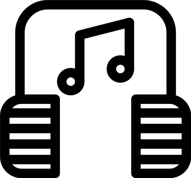 音乐图标或标志孤立符号符号图片下载