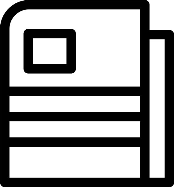 报纸图标或标志孤立标志符号图片下载