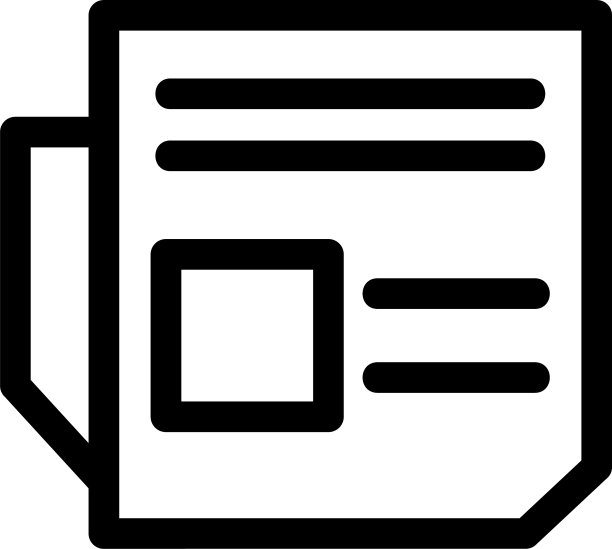 报纸图标或标志孤立标志符号图片下载