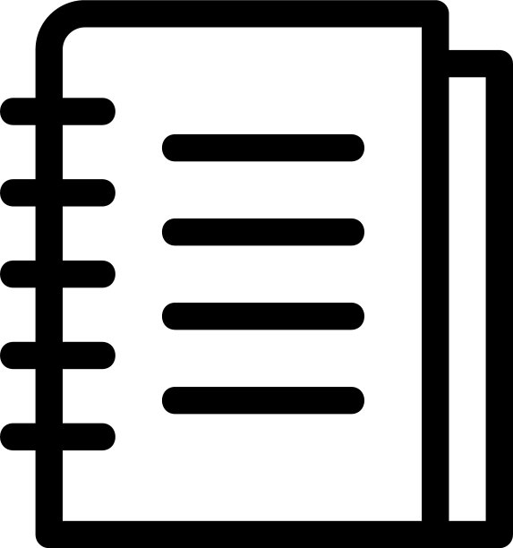 笔记本图标或标志孤立标志符号图片下载