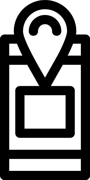 位置图标或标志孤立的标志符号图片下载