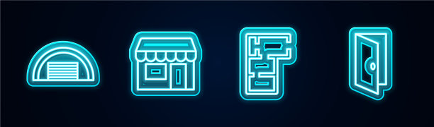 设行车库、市场、商店、房屋平面图及图片下载