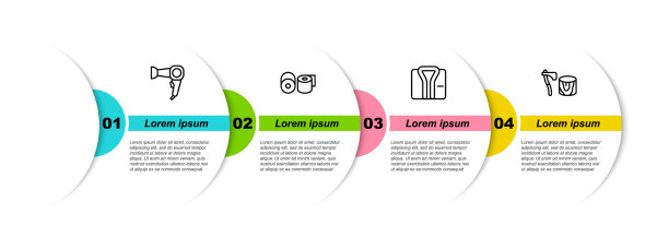 设线吹风机卫生纸卷浴袍图片下载